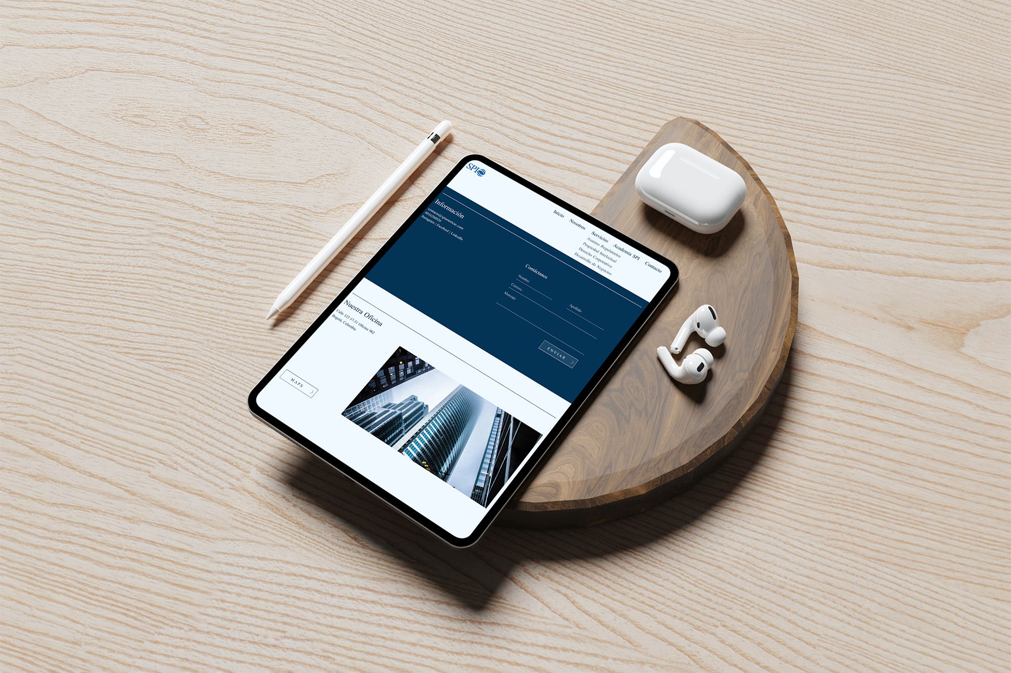 Free iPad Pro with Accesories Mockup