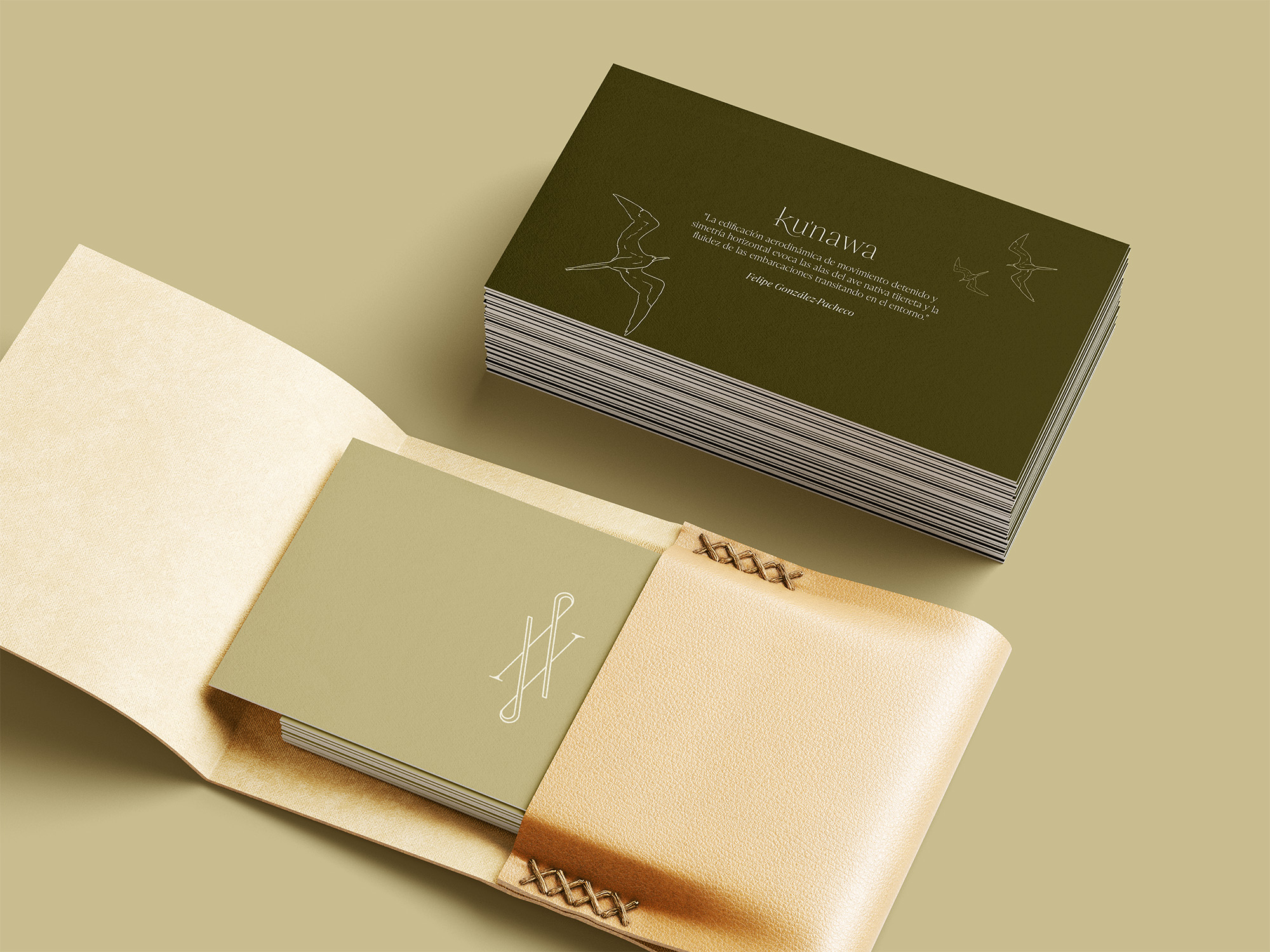 Business Cards & Leather Card Holder